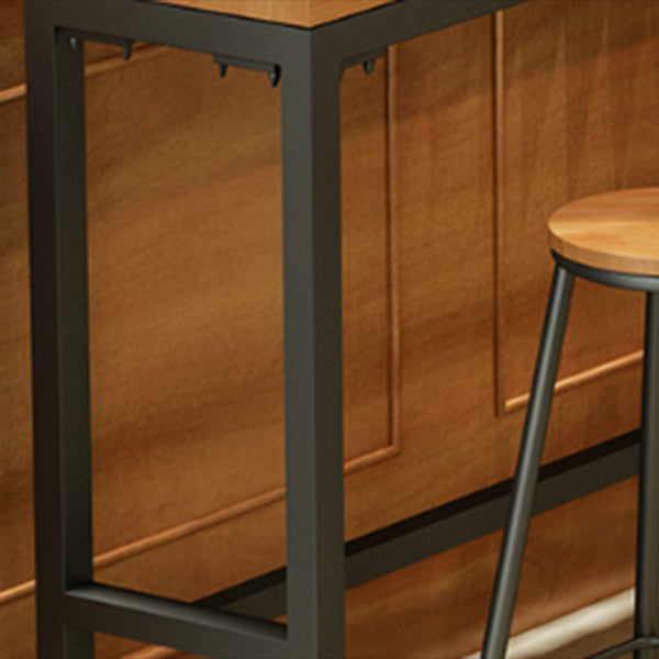 Solid Wood Bar Table Set 1/4/6/7 Pcs Industrial Bar Table and Stools Clearhalo 'Bar Furniture' 'furn' 'furn_home_bar_bar_sets' 'Furniture' 'Home Bars & Bar Sets' 'home_bar_bar_sets' 'Kitchen & Dining Furniture' 6813111