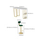 Contemporary Counter Height Pub Set 1/3/5 Pcs Bar Table and Stools with Metal Frame