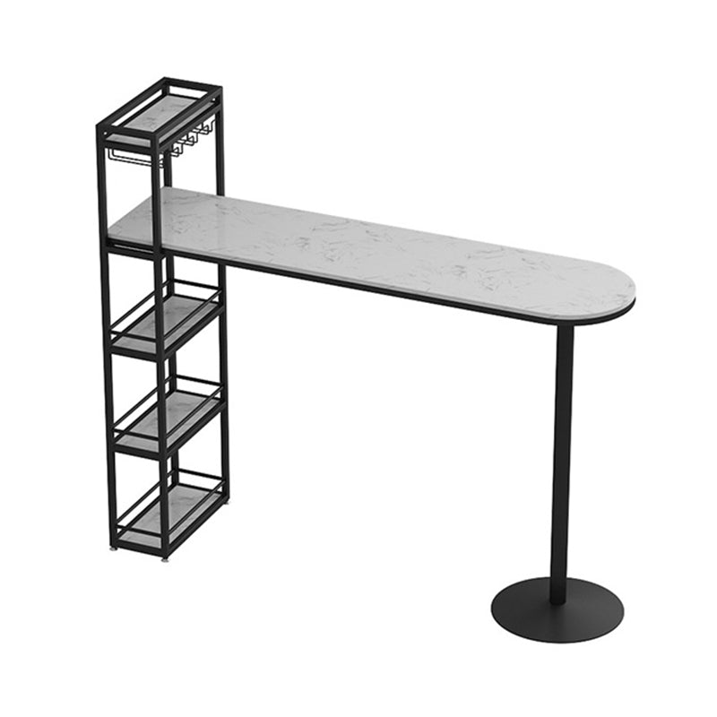 Modern 1/3 Pieces Bar Table Set Stone Counter Table with High Stools for Cafe Living Room Clearhalo 'Bar Furniture' 'furn' 'furn_home_bar_bar_sets' 'Furniture' 'Home Bars & Bar Sets' 'home_bar_bar_sets' 'Kitchen & Dining Furniture' 6813161