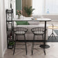 Modern 1/3 Pieces Bar Table Set Stone Counter Table with High Stools for Cafe Living Room Clearhalo 'Bar Furniture' 'furn' 'furn_home_bar_bar_sets' 'Furniture' 'Home Bars & Bar Sets' 'home_bar_bar_sets' 'Kitchen & Dining Furniture' 6813175