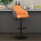 Industrial Backrest Bar Stool Adjustable Counter Stool for Hone Black Orange 1 Piece Clearhalo 'Bar Furniture' 'Bar Stools' 'bar_stools' 'furn' 'furn_bar_stools' 'Furniture' 'Kitchen & Dining Furniture' 6813319