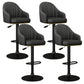Industrial Backrest Bar Stool Adjustable Counter Stool for Hone Black Black 4 Piece Set Clearhalo 'Bar Furniture' 'Bar Stools' 'bar_stools' 'furn' 'furn_bar_stools' 'Furniture' 'Kitchen & Dining Furniture' 6813322