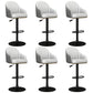 Industrial Backrest Bar Stool Adjustable Counter Stool for Hone Black Gray 6 Piece Set Clearhalo 'Bar Furniture' 'Bar Stools' 'bar_stools' 'furn' 'furn_bar_stools' 'Furniture' 'Kitchen & Dining Furniture' 6813334