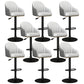Industrial Backrest Bar Stool Adjustable Counter Stool for Hone Black Gray 8 Piece Set Clearhalo 'Bar Furniture' 'Bar Stools' 'bar_stools' 'furn' 'furn_bar_stools' 'Furniture' 'Kitchen & Dining Furniture' 6813335