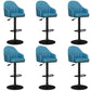 Industrial Backrest Bar Stool Adjustable Counter Stool for Hone Black Blue 6 Piece Set Clearhalo 'Bar Furniture' 'Bar Stools' 'bar_stools' 'furn' 'furn_bar_stools' 'Furniture' 'Kitchen & Dining Furniture' 6813348