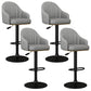 Industrial Backrest Bar Stool Adjustable Counter Stool for Hone Black Dark Gray 4 Piece Set Clearhalo 'Bar Furniture' 'Bar Stools' 'bar_stools' 'furn' 'furn_bar_stools' 'Furniture' 'Kitchen & Dining Furniture' 6813352