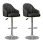 Industrial Backrest Bar Stool Adjustable Counter Stool for Hone Silver Black 2 Piece Set Clearhalo 'Bar Furniture' 'Bar Stools' 'bar_stools' 'furn' 'furn_bar_stools' 'Furniture' 'Kitchen & Dining Furniture' 6813356