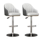 Industrial Backrest Bar Stool Adjustable Counter Stool for Hone Silver Gray 2 Piece Set Clearhalo 'Bar Furniture' 'Bar Stools' 'bar_stools' 'furn' 'furn_bar_stools' 'Furniture' 'Kitchen & Dining Furniture' 6813361