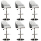 Industrial Backrest Bar Stool Adjustable Counter Stool for Hone Silver Gray 6 Piece Set Clearhalo 'Bar Furniture' 'Bar Stools' 'bar_stools' 'furn' 'furn_bar_stools' 'Furniture' 'Kitchen & Dining Furniture' 6813363