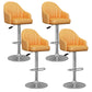 Industrial Backrest Bar Stool Adjustable Counter Stool for Hone Silver Yellow 4 Piece Set Clearhalo 'Bar Furniture' 'Bar Stools' 'bar_stools' 'furn' 'furn_bar_stools' 'Furniture' 'Kitchen & Dining Furniture' 6813367