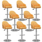 Industrial Backrest Bar Stool Adjustable Counter Stool for Hone Silver Yellow 8 Piece Set Clearhalo 'Bar Furniture' 'Bar Stools' 'bar_stools' 'furn' 'furn_bar_stools' 'Furniture' 'Kitchen & Dining Furniture' 6813369