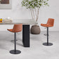 Adjustable Bar Stool Leather Backrest Counter Stool with Swivel Clearhalo 'Bar Furniture' 'Bar Stools' 'bar_stools' 'furn' 'furn_bar_stools' 'Furniture' 'Kitchen & Dining Furniture' 6813389
