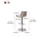Adjustable Bar Stool Leather Backrest Counter Stool with Swivel Clearhalo 'Bar Furniture' 'Bar Stools' 'bar_stools' 'furn' 'furn_bar_stools' 'Furniture' 'Kitchen & Dining Furniture' 6813437