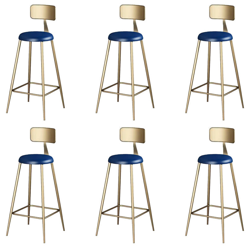 Tabourets de salle à manger contemporains tabourets de bar à bras avec base en métal