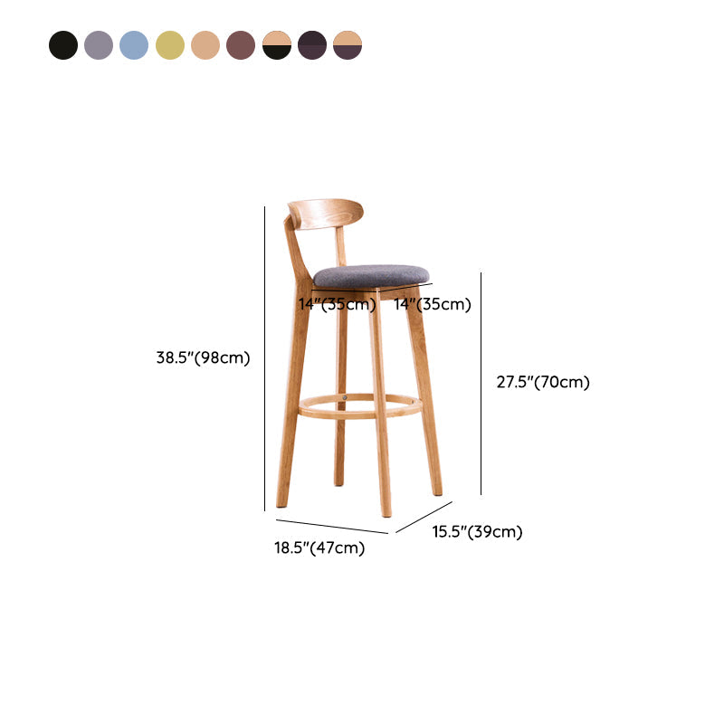 Low Back Dining Stools Industrial Armless Bar Stools with Wood Base