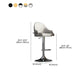 Glam Dining Stools Adjustable Height Bar Stools with Metal Base Clearhalo 'Bar Furniture' 'Bar Stools' 'bar_stools' 'furn' 'furn_bar_stools' 'Furniture' 'Kitchen & Dining Furniture' 6813696