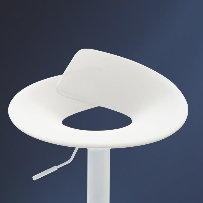 Taburetes de barra de espalda baja Taburetes de barra de altura ajustable con base de metal