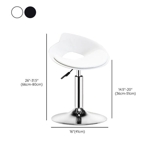 腰のバースツール調整可能な高さのバースツール金属ベース