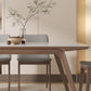Table de salle à manger rectangulaire en pierre, mobilier de style moderne, blanc