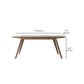 Table de salle à manger rectangulaire en pierre, mobilier de style moderne, blanc