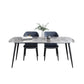 Simplicity Style Furniture Rectangle Stone Dining Room Table for Dining Room Clearhalo 'Dining Tables & Seating' 'Dining Tables' 'dining_table' 'furn' 'furn_dining_table' 'Furniture' 'Kitchen & Dining Furniture' 6813959