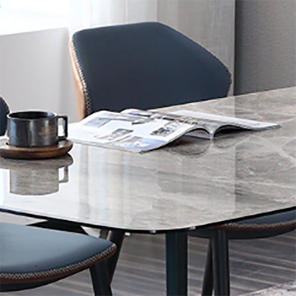 Simplicity Style Furniture Rectangle Stone Dining Room Table for Dining Room Clearhalo 'Dining Tables & Seating' 'Dining Tables' 'dining_table' 'furn' 'furn_dining_table' 'Furniture' 'Kitchen & Dining Furniture' 6813960