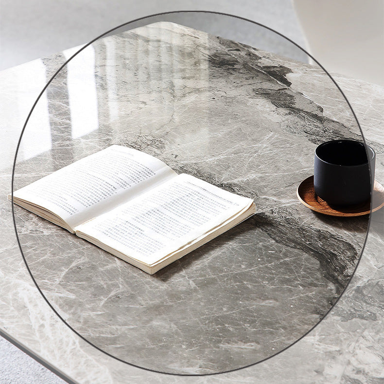 Simplicity Style Furniture Rectangle Stone Dining Room Table for Dining Room Clearhalo 'Dining Tables & Seating' 'Dining Tables' 'dining_table' 'furn' 'furn_dining_table' 'Furniture' 'Kitchen & Dining Furniture' 6813962