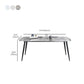Simplicity Style Furniture Rectangle Stone Dining Room Table for Dining Room Clearhalo 'Dining Tables & Seating' 'Dining Tables' 'dining_table' 'furn' 'furn_dining_table' 'Furniture' 'Kitchen & Dining Furniture' 6813966