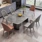 Simplicity Style Dinette Table Rectangle Stone Dining Room Table for Kitchen Grey 63"L x 31.5"W x 29.5"H Without Chairs Clearhalo 'Dining Tables & Seating' 'Dining Tables' 'dining_table' 'furn' 'furn_dining_table' 'Furniture' 'Kitchen & Dining Furniture' 6813996