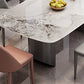 Simplicity Style Dinette Table Rectangle Stone Dining Room Table for Kitchen Clearhalo 'Dining Tables & Seating' 'Dining Tables' 'dining_table' 'furn' 'furn_dining_table' 'Furniture' 'Kitchen & Dining Furniture' 6814002