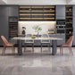 Simplicity Style Dinette Table Rectangle Stone Dining Room Table for Kitchen Clearhalo 'Dining Tables & Seating' 'Dining Tables' 'dining_table' 'furn' 'furn_dining_table' 'Furniture' 'Kitchen & Dining Furniture' 6814004
