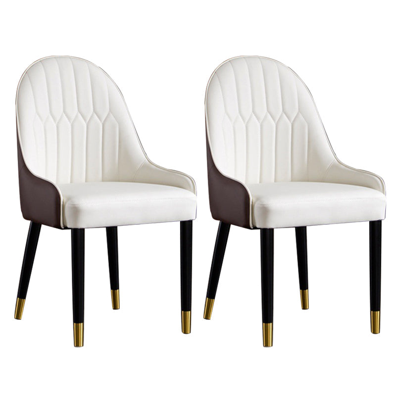 Sedie da pranzo senza braccio imbottite industriali.