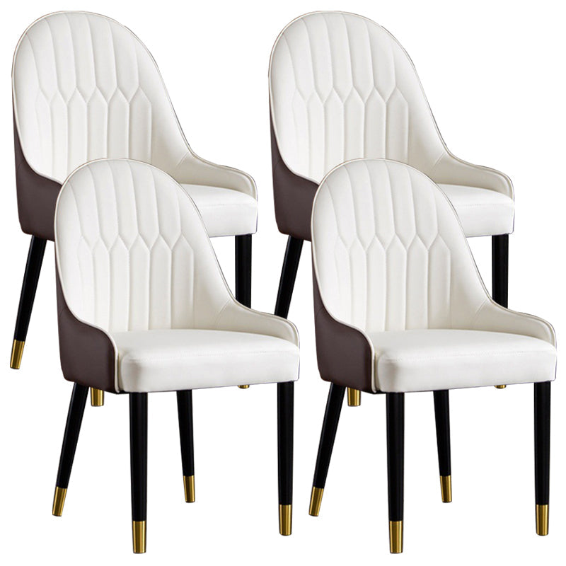 Sedie da pranzo senza braccio imbottite industriali.