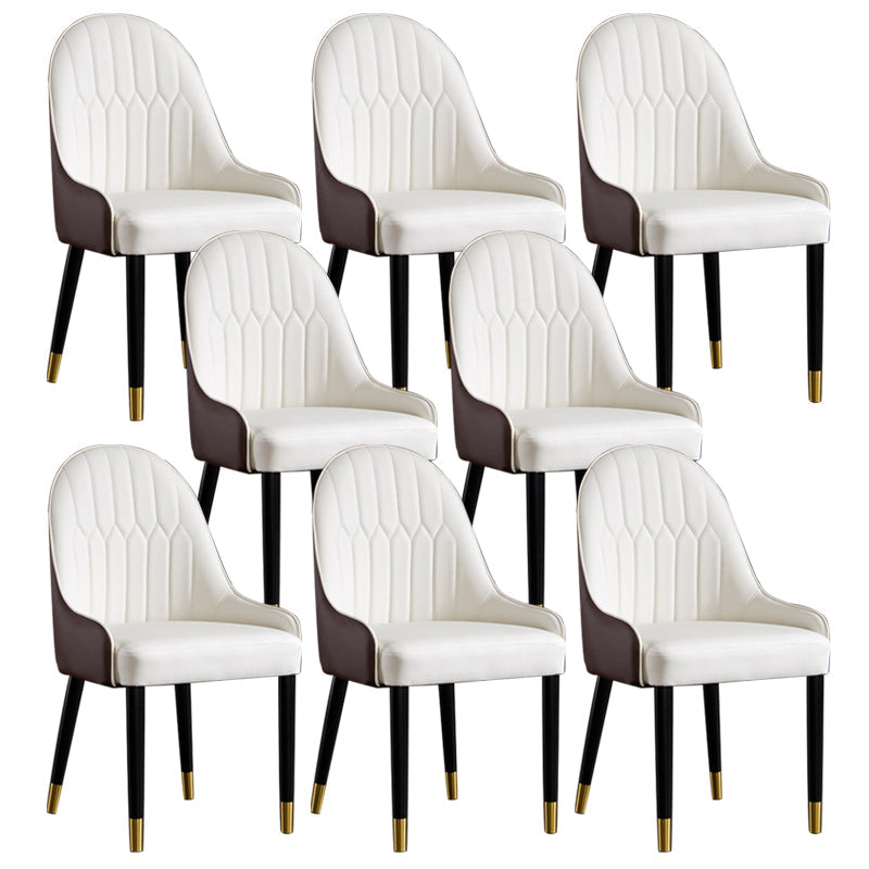 Sedie da pranzo senza braccio imbottite industriali.