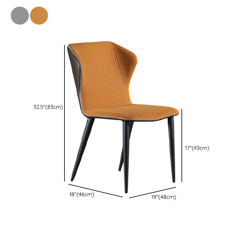 Sedie da pranzo senza braccio imbottite industriali.