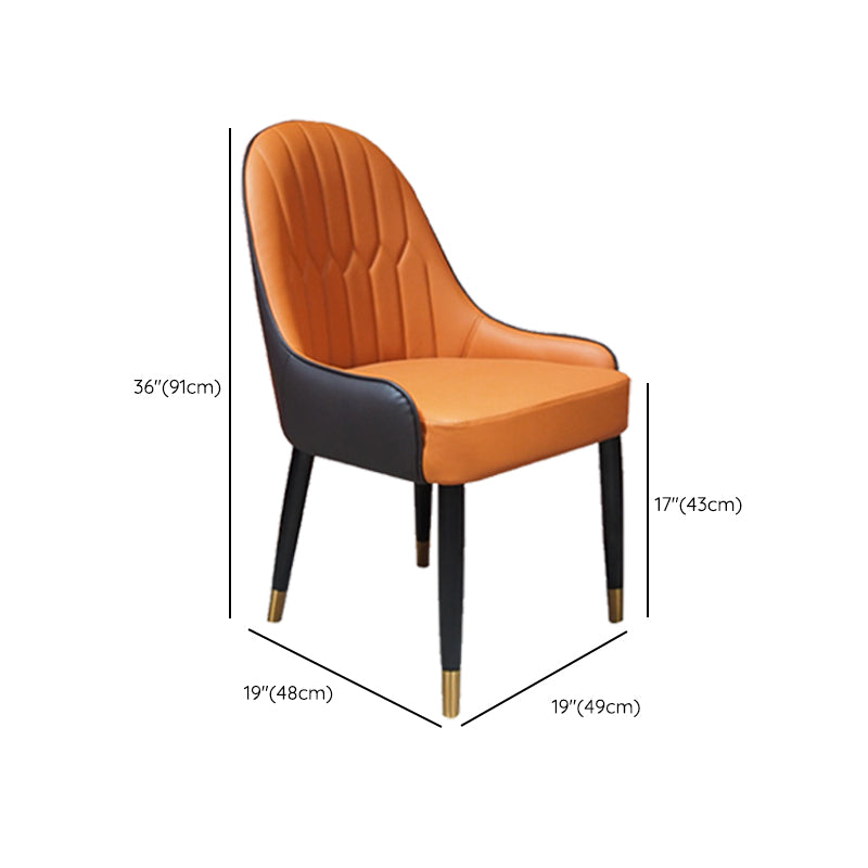 Sedie da pranzo senza braccio imbottite industriali.