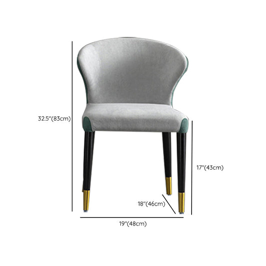 Industrial Upholstered Armless Dining Chairs Dining Room Side Chair