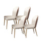 Kitchen Upholstered Armless Dining Chairs Parsons Chair in Gold Legs