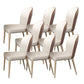 Kitchen Upholstered Armless Dining Chairs Parsons Chair in Gold Legs