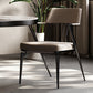 Contemporary Kitchen Dining Arm Chair Metal Legs Upholstered Chair Clearhalo 'Dining Chairs' 'Dining Tables & Seating' 'dining_chair' 'furn' 'furn_dining_chair' 'Furniture' 'Kitchen & Dining Furniture' 6814156