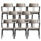 Contemporary Kitchen Dining Arm Chair Metal Legs Upholstered Chair 8 Piece Set Black Clearhalo 'Dining Chairs' 'Dining Tables & Seating' 'dining_chair' 'furn' 'furn_dining_chair' 'Furniture' 'Kitchen & Dining Furniture' 6814159
