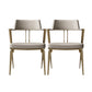 Contemporary Kitchen Dining Arm Chair Metal Legs Upholstered Chair 2 Piece Set Gold Clearhalo 'Dining Chairs' 'Dining Tables & Seating' 'dining_chair' 'furn' 'furn_dining_chair' 'Furniture' 'Kitchen & Dining Furniture' 6814164