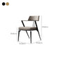 Contemporary Kitchen Dining Arm Chair Metal Legs Upholstered Chair Clearhalo 'Dining Chairs' 'Dining Tables & Seating' 'dining_chair' 'furn' 'furn_dining_chair' 'Furniture' 'Kitchen & Dining Furniture' 6814170
