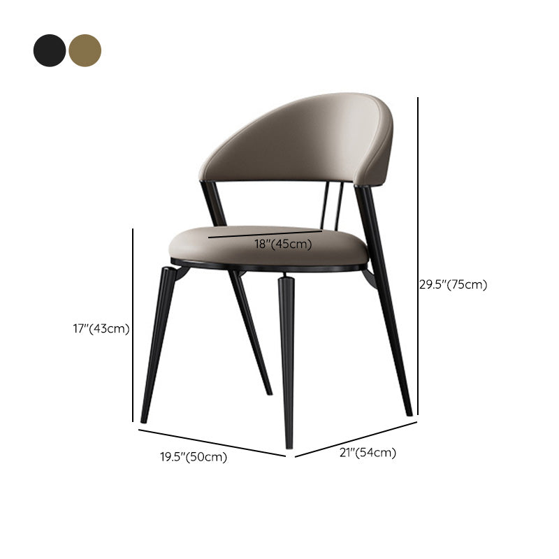 Modern Indoor Kitchen Dining Chair Open Back Dining Side Chair Clearhalo 'Dining Chairs' 'Dining Tables & Seating' 'dining_chair' 'furn' 'furn_dining_chair' 'Furniture' 'Kitchen & Dining Furniture' 6814210