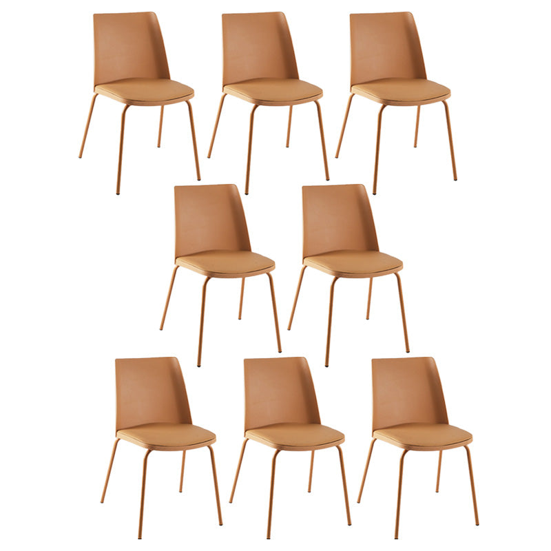 Moderner Stil des Patio -Seitenstuhls Home Parsons hinterer Armloser Stuhl