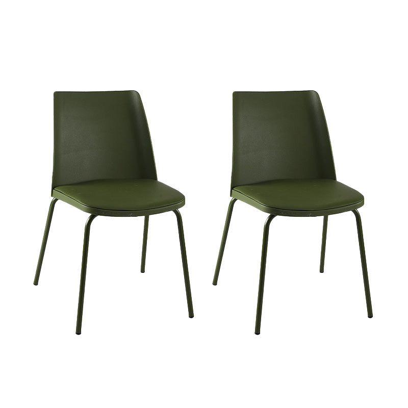 Moderner Stil des Patio -Seitenstuhls Home Parsons hinterer Armloser Stuhl