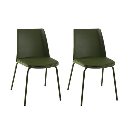 Moderner Stil des Patio -Seitenstuhls Home Parsons hinterer Armloser Stuhl