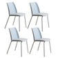 Modern Style Patio Side Chair Home Parsons Back Armless Chair