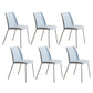 Modern Style Patio Side Chair Home Parsons Back Armless Chair