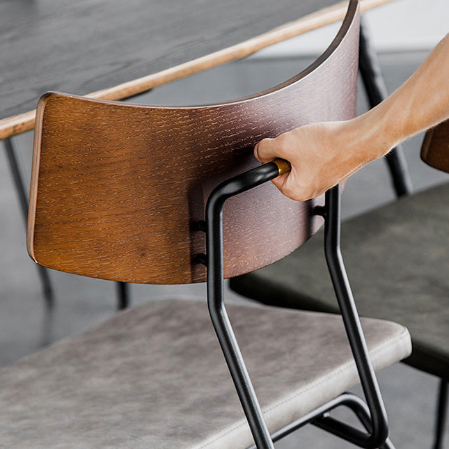 Metal Industrial Style Side Chair Open Back Armless Chair for Patio Use Clearhalo 'Dining Chairs' 'Dining Tables & Seating' 'dining_chair' 'furn' 'furn_dining_chair' 'Furniture' 'Kitchen & Dining Furniture' 6814305